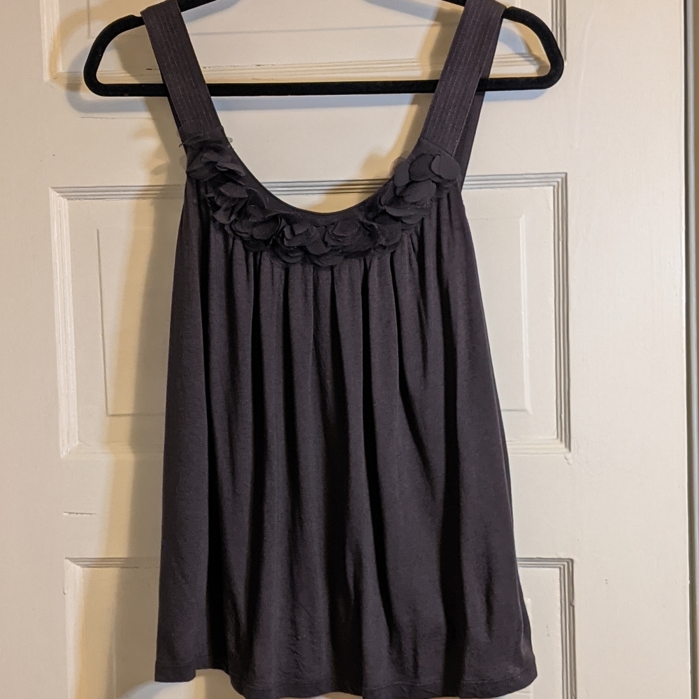Charcoal Gray Sleeveless Top